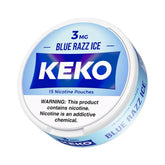 Blue Razz Ice KEKO Bolsas de Nicotina 3mg